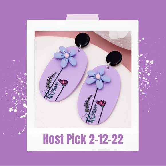 Jewelry - 🎉HP🎉 🦋 3/$24 💜 Purple flower earrings / NWOT